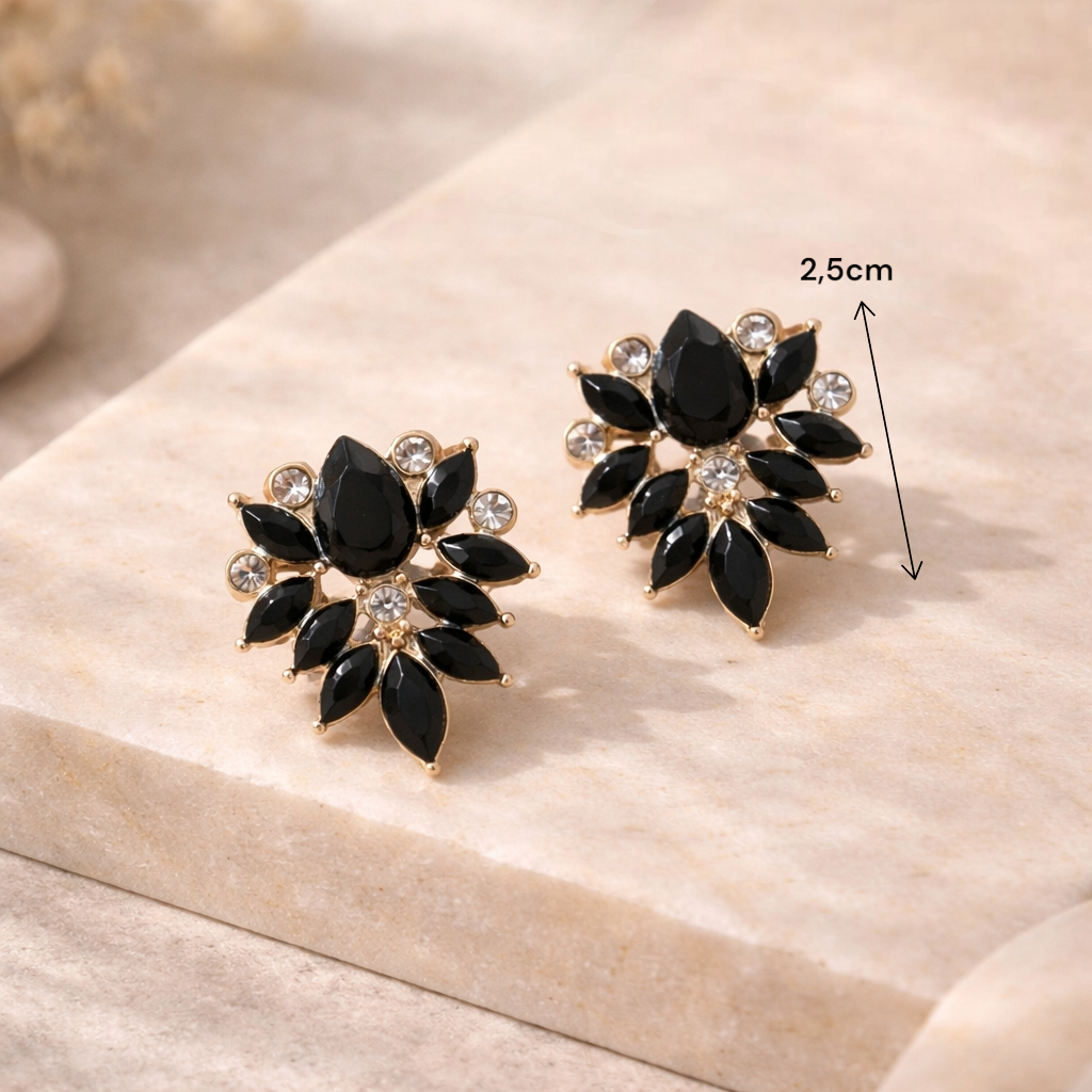 Boucles d'oreilles chic portées par une femme pour une tenue habillée