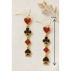 Boucles longues fantaisie femme pour tenue de soirée style casino
