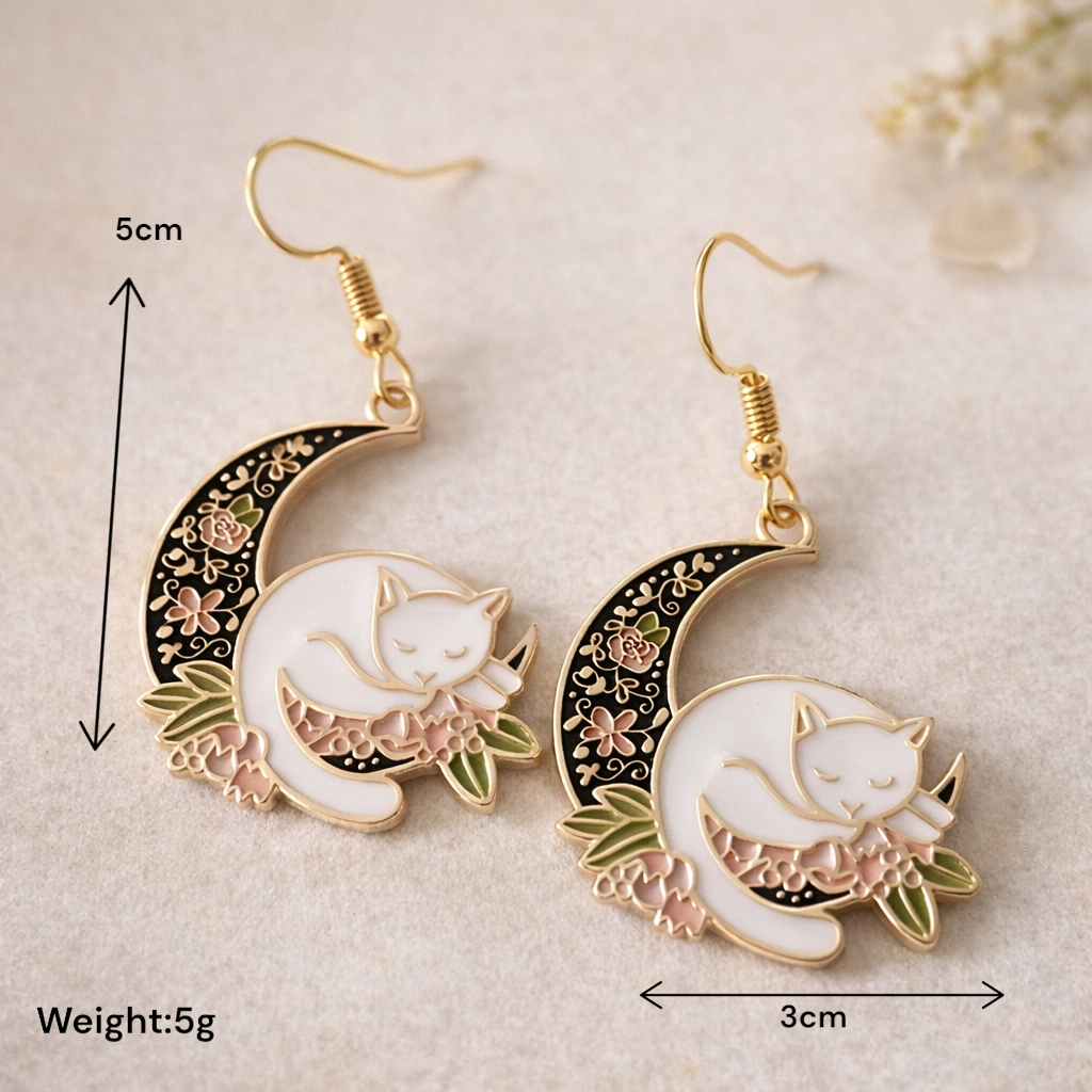Boucles d oreilles pendantes poétiques pour femme à porter au quotidien ou en cadeau